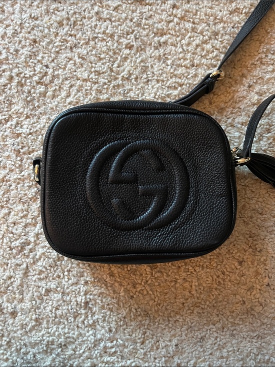 Gucci Handbags - Gucci Black Pebbled Leather Crossbody Camera Bag never used brand new